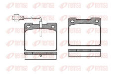 Sada brzdových destiček, kotoučová brzda REMSA 0039.02