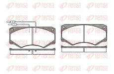 Sada brzdových destiček, kotoučová brzda REMSA 0047.04