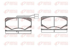 Sada brzdových destiček, kotoučová brzda REMSA 0047.42