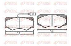 Sada brzdových destiček, kotoučová brzda REMSA 0047.52