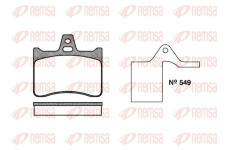 Sada brzdových destiček, kotoučová brzda REMSA 0088.10