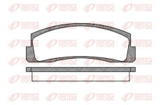Sada brzdových destiček, kotoučová brzda REMSA 0103.00