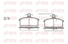 Sada brzdových destiček, kotoučová brzda REMSA 0128.32