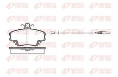 Sada brzdových destiček, kotoučová brzda REMSA 0141.32