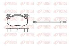 Sada brzdových destiček, kotoučová brzda REMSA 0144.12