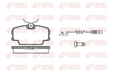 Sada brzdových destiček, kotoučová brzda REMSA 0145.02