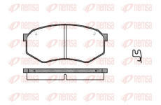 Sada brzdových destiček, kotoučová brzda REMSA 0148.34
