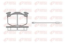 Sada brzdových destiček, kotoučová brzda REMSA 0163.02