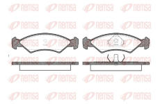 Sada brzdových destiček, kotoučová brzda REMSA 0168.00