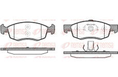 Sada brzdových destiček, kotoučová brzda REMSA 0172.32