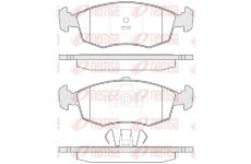 Sada brzdových destiček, kotoučová brzda REMSA 0172.35