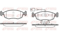 Sada brzdových destiček, kotoučová brzda REMSA 0172.52