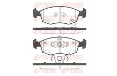Sada brzdových destiček, kotoučová brzda REMSA 0172.72