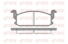 Sada brzdových destiček, kotoučová brzda REMSA 0177.00