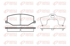 Sada brzdových destiček, kotoučová brzda REMSA 0190.10