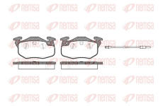 Sada brzdových destiček, kotoučová brzda REMSA 0192.01
