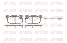 Sada brzdových destiček, kotoučová brzda REMSA 0192.96