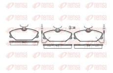 Sada brzdových destiček, kotoučová brzda REMSA 0208.02