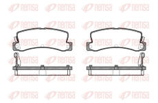 Sada brzdových destiček, kotoučová brzda REMSA 0214.04