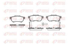 Sada brzdových destiček, kotoučová brzda REMSA 0233.52