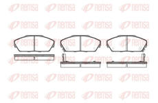 Sada brzdových destiček, kotoučová brzda REMSA 0237.02