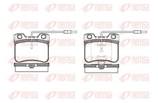 Sada brzdových destiček, kotoučová brzda REMSA 0247.14
