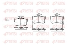 Sada brzdových destiček, kotoučová brzda REMSA 0251.12