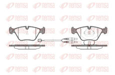 Sada brzdových destiček, kotoučová brzda REMSA 0270.22