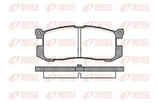 Sada brzdových destiček, kotoučová brzda REMSA 0272.00