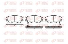 Sada brzdových destiček, kotoučová brzda REMSA 0275.02