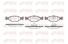 Sada brzdových destiček, kotoučová brzda REMSA 0281.40