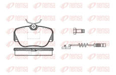 Sada brzdových destiček, kotoučová brzda REMSA 0284.02