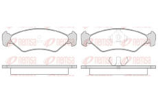 Sada brzdových destiček, kotoučová brzda REMSA 0285.15