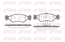 Sada brzdových destiček, kotoučová brzda REMSA 0285.30