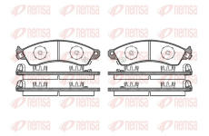 Sada brzdových destiček, kotoučová brzda REMSA 0334.02