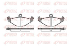 Sada brzdových destiček, kotoučová brzda REMSA 0345.10