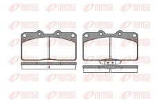 Sada brzdových destiček, kotoučová brzda REMSA 0355.02