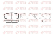 Sada brzdových destiček, kotoučová brzda REMSA 0357.22
