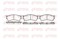 Sada brzdových destiček, kotoučová brzda REMSA 0415.12