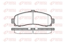 Sada brzdových destiček, kotoučová brzda REMSA 0431.10