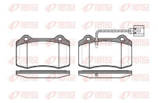 Sada brzdových destiček, kotoučová brzda REMSA 0434.01