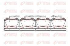 Sada brzdových destiček, kotoučová brzda REMSA 0434.14