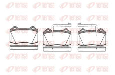 Sada brzdových destiček, kotoučová brzda REMSA 0434.32