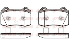 Sada brzdových destiček, kotoučová brzda REMSA 0434.58