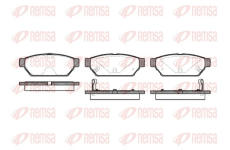 Sada brzdových destiček, kotoučová brzda REMSA 0440.02