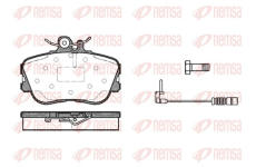 Sada brzdových destiček, kotoučová brzda REMSA 0445.02