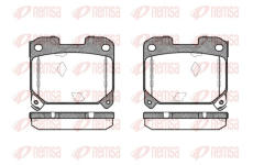 Sada brzdových destiček, kotoučová brzda REMSA 0475.04