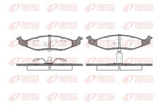 Sada brzdových destiček, kotoučová brzda REMSA 0477.00