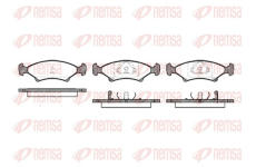 Sada brzdových destiček, kotoučová brzda REMSA 0502.02