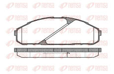 Sada brzdových destiček, kotoučová brzda REMSA 0507.00